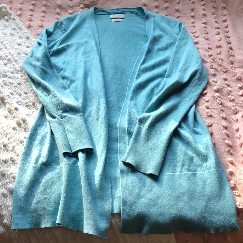 van heusen blue cardigan